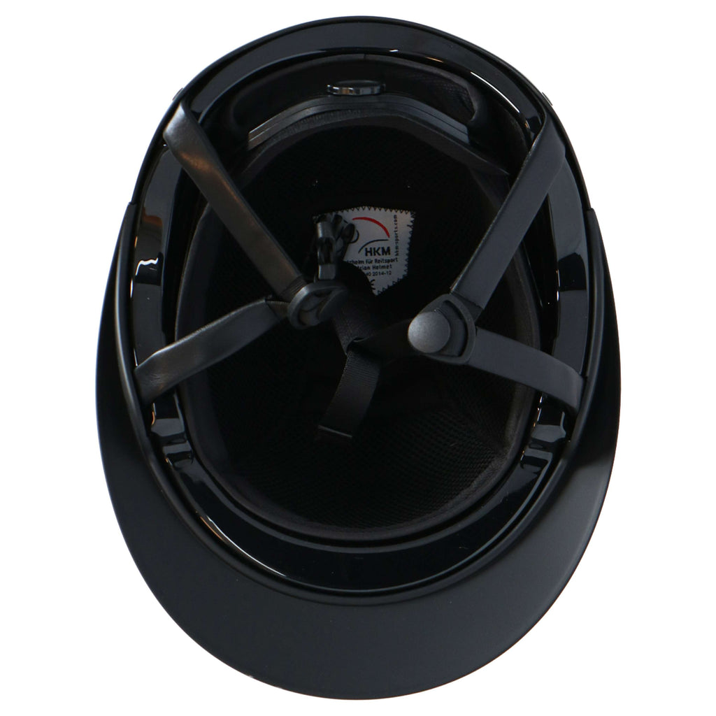 HKM Reithelm Glamour Shield Schwarz/Schwarz