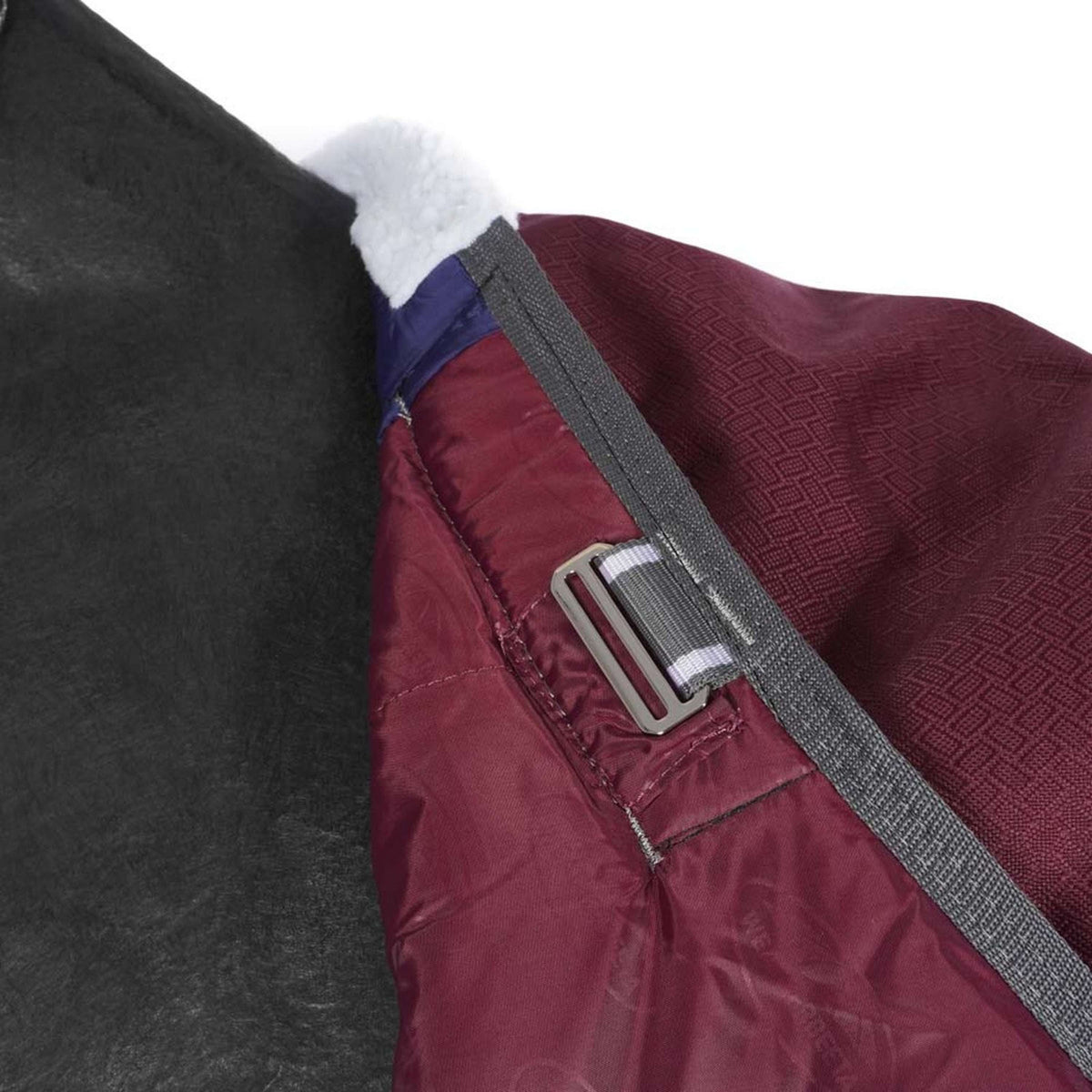 Weatherbeeta Winterdecke Comfitec Plus Dynamic II Detach-A-Neck Medium/Lite Maroon/Grau/Weiß