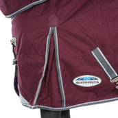 Weatherbeeta Winterdecke Comfitec Plus Dynamic II Detach-A-Neck Medium Maroon/Grau/Weiß