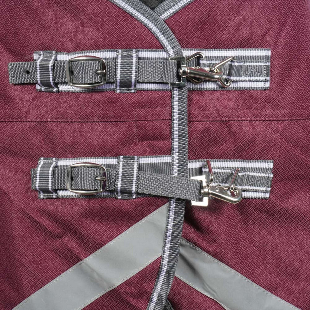WeatherBeeta Winterdecke ComFiTec Plus Dynamic II Standard Neck Medium 220g Maroon/Grau/Weiß