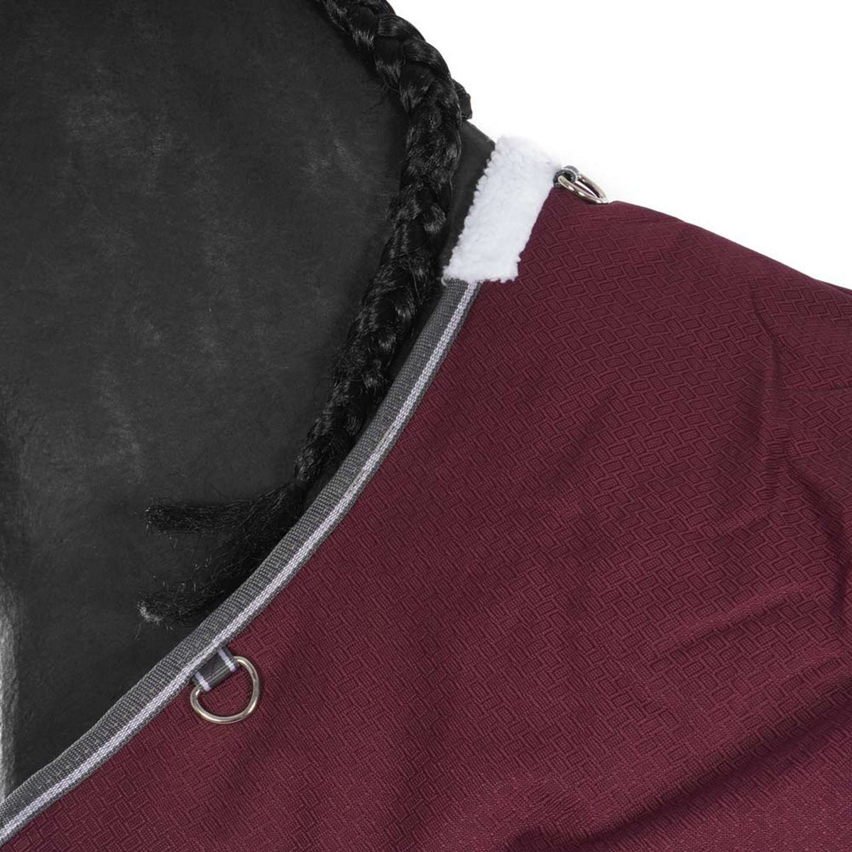 Weatherbeeta Winterdecke Comfitec Plus Dynamic II Standard Neck Medium Maroon/Grau/Weiß