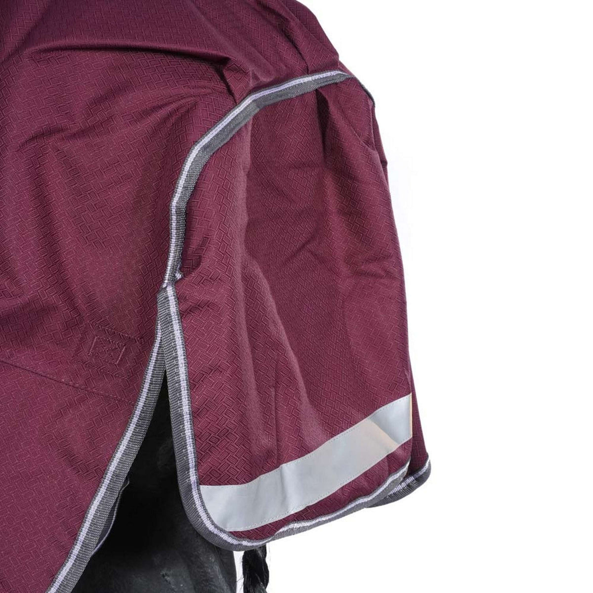 Weatherbeeta Winterdecke Comfitec Plus Dynamic II Standard Neck Medium 220g Maroon/Grau/Weiß