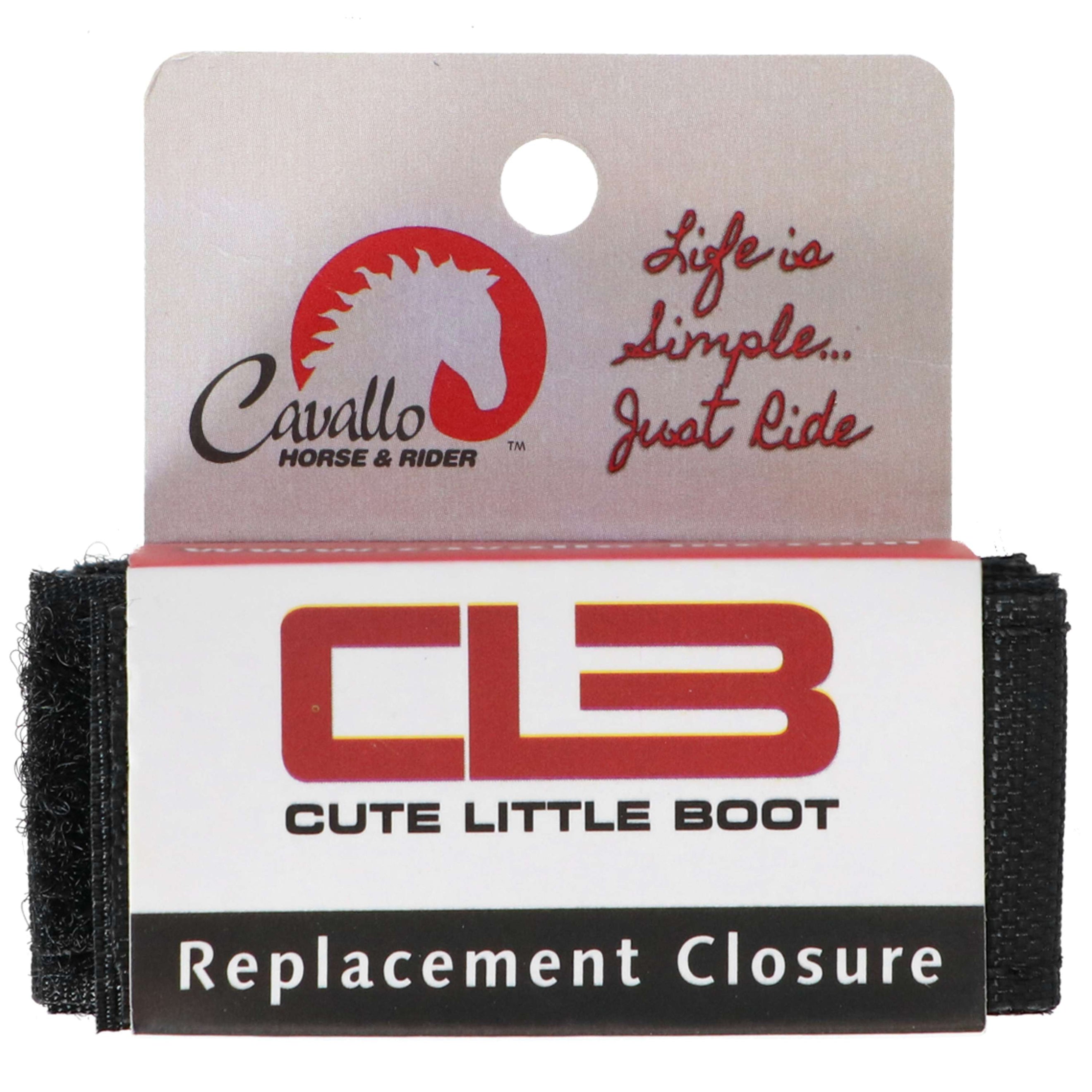 F.R.A. Cavallo Horse & Rider Klettverschlüss CLB für Hufschune Schwarz