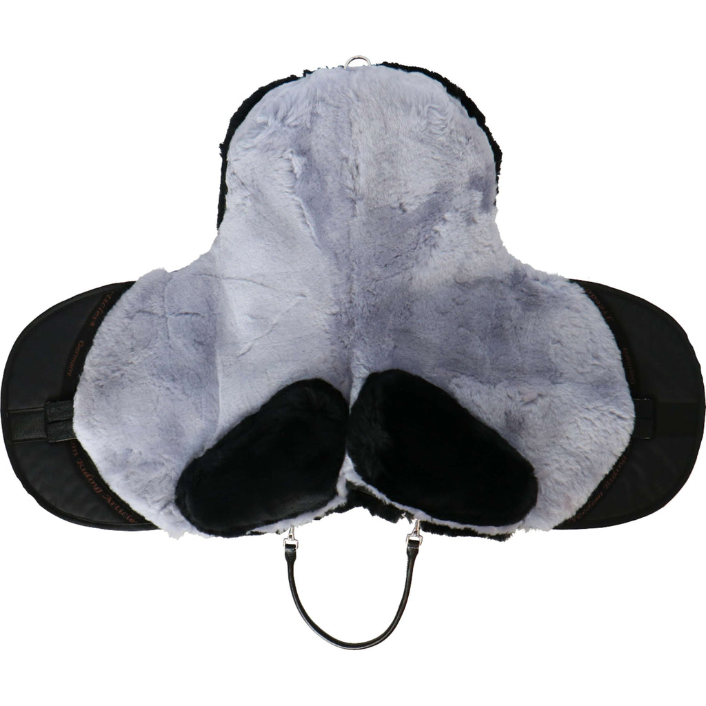 F.R.A. Reitkissen Macon Extra Merino Pauschen und Einschubtaschen mit Einlagen Schwarz/Grau