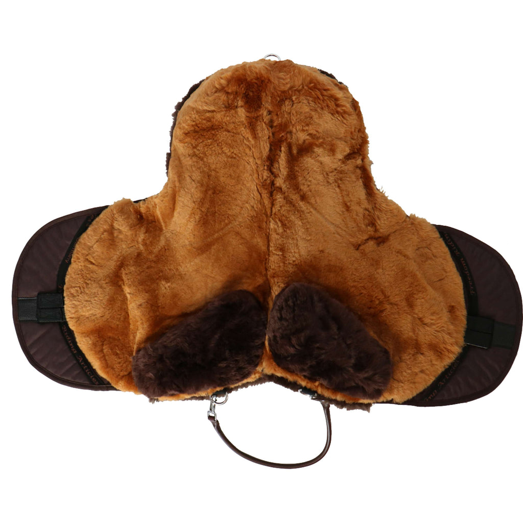 F.R.A. Reitkissen Macon Extra Merino Pauschen und Einschubtaschen mit Einlagen Braun/Cappuccino