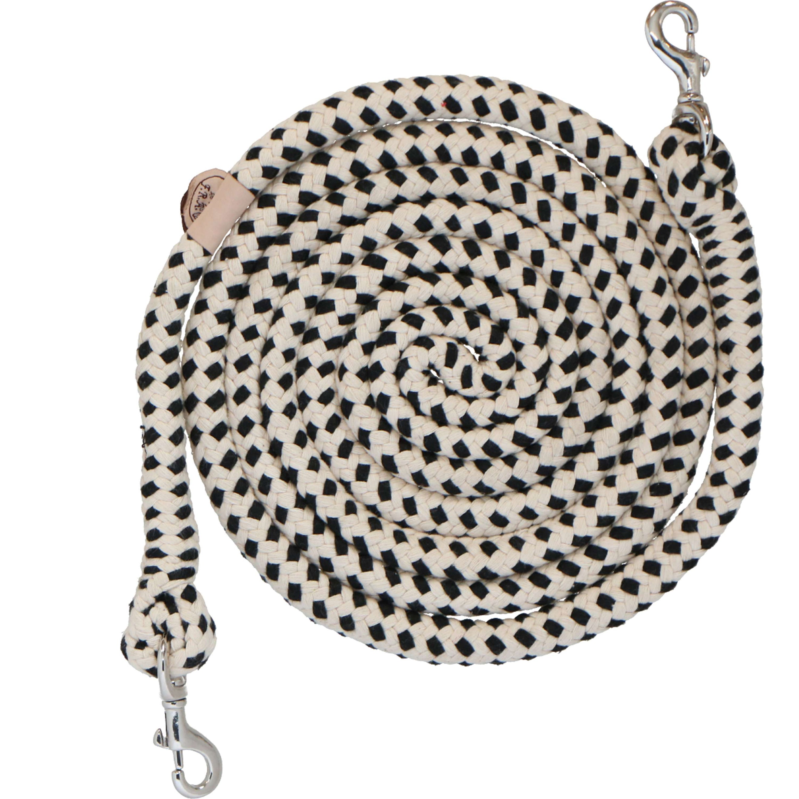 F.R.A. Zügel Madora Geflochtene Baumwolle Natur/Schwarz F.R.A. Zügel Madora Geflochtene Baumwolle Natur/Schwarz