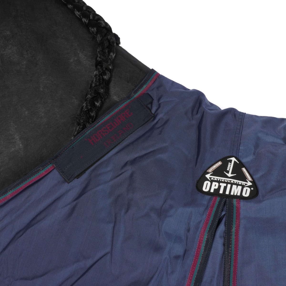 Rambo Optimo Turnout Outer Only Navy/Burgund/Teal