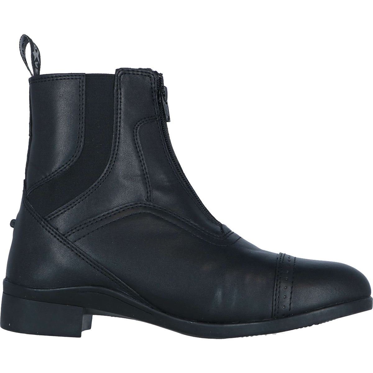 Saxon Stiefeletten Syntovia Zip Paddock Schwarz