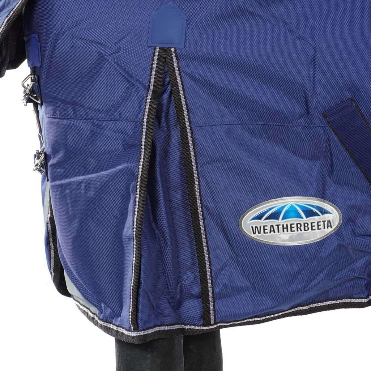 Weatherbeeta Winterdecke Comfitec Ultra Tough II Detach-A-Neck Medium 1680D 100g Blau/Charcoal/Weiß
