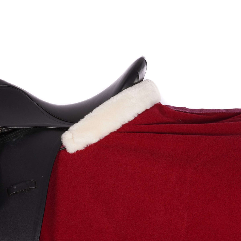 EQUITHÈME Ausreitdecke Teddy Fleece Bordeaux