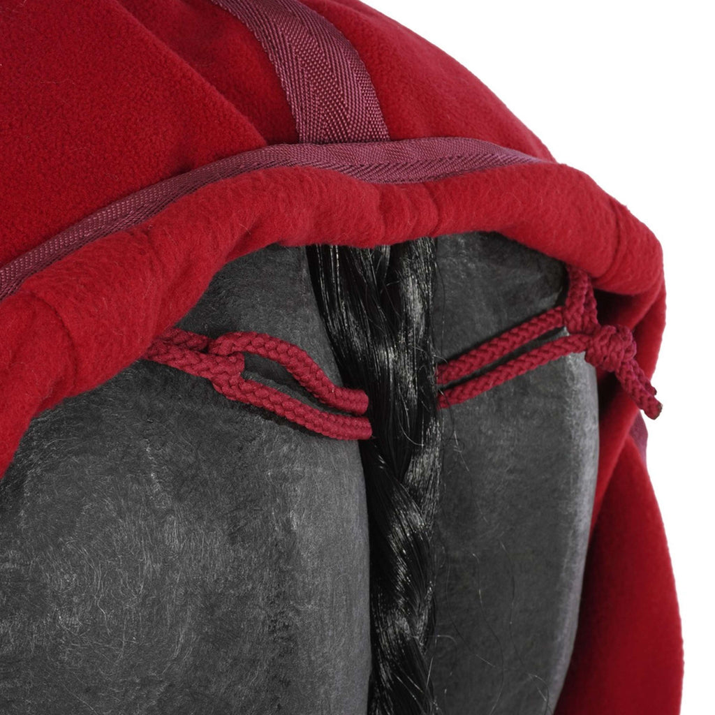 EQUITHÈME Ausreitdecke Teddy Fleece Bordeaux