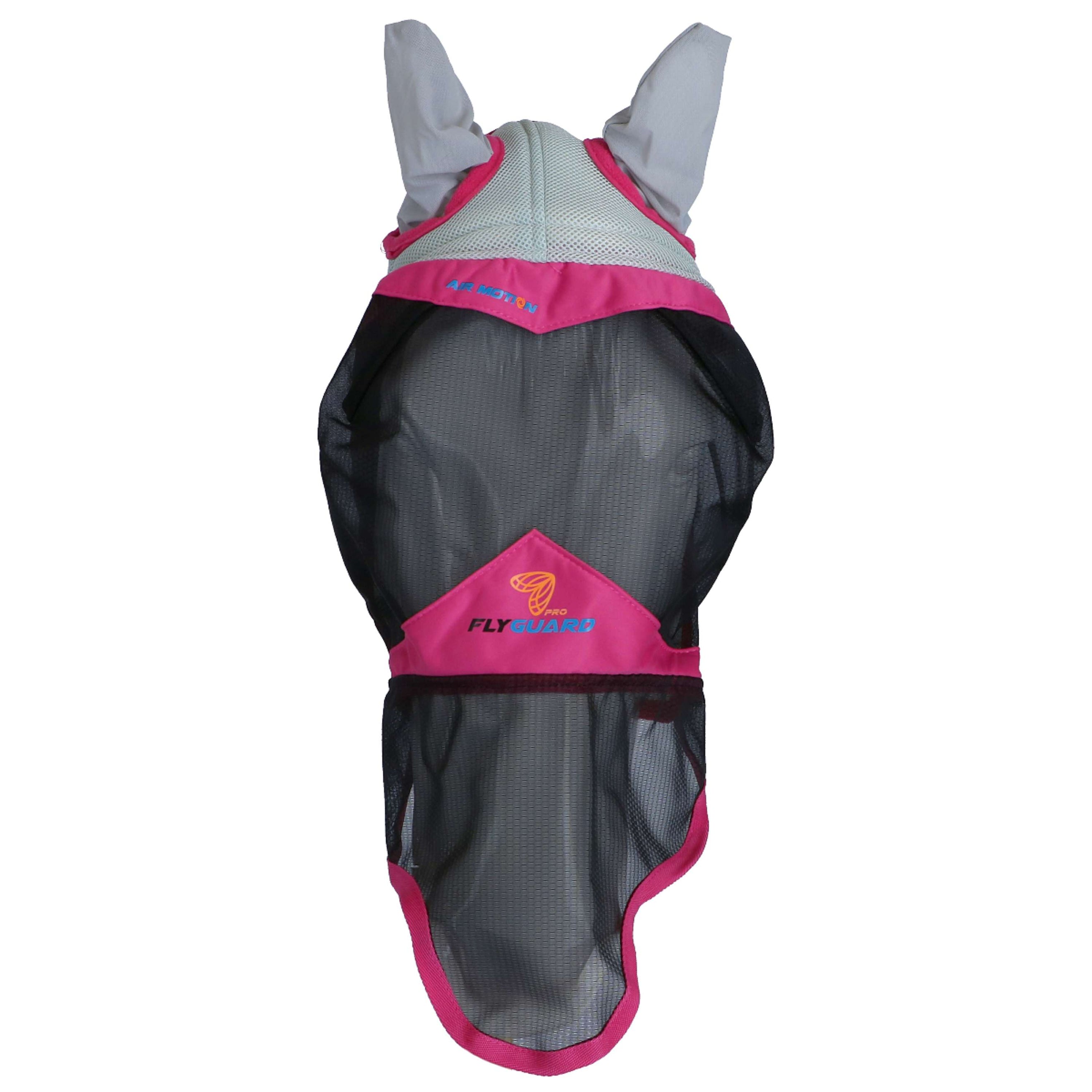 Shires Fliegenmaske Air Motion mit Ohren und Nase Rosa Shires Fliegenmaske Air Motion mit Ohren und Nase Rosa