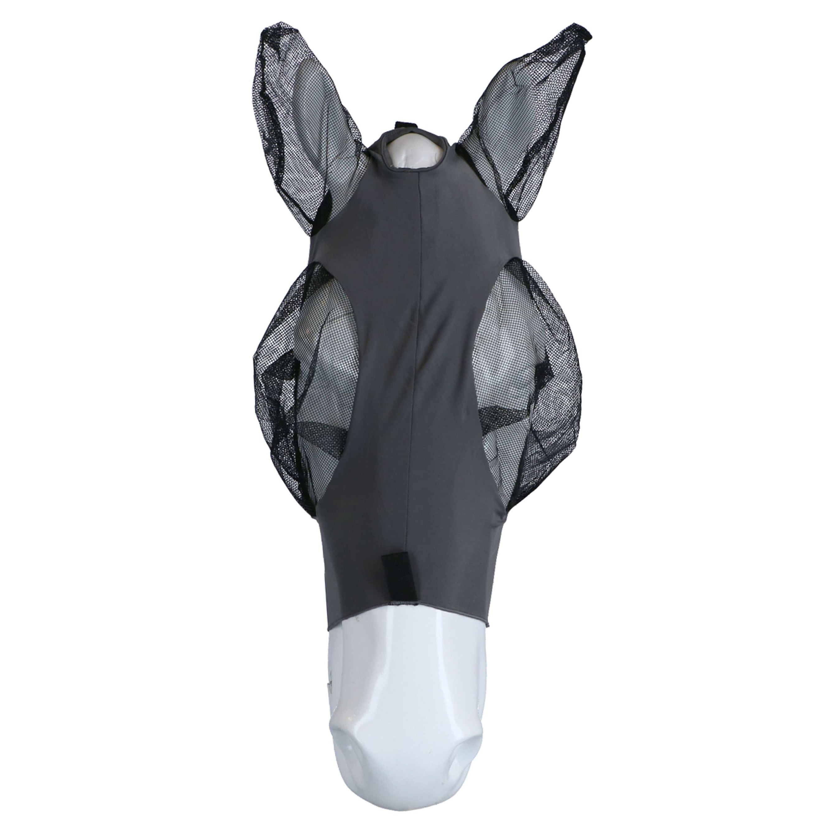 WeatherBeeta Fliegenmaske Deluxe Stretch Bug mit Ohren Grau/Schwarz WeatherBeeta Fliegenmaske Deluxe Stretch Bug mit Ohren Grau/Schwarz