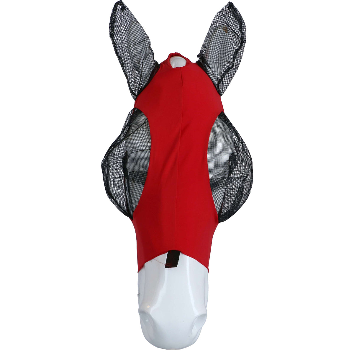 Weatherbeeta Fliegenmaske Deluxe Stretch Bug mit Ohren Rot/Schwarz