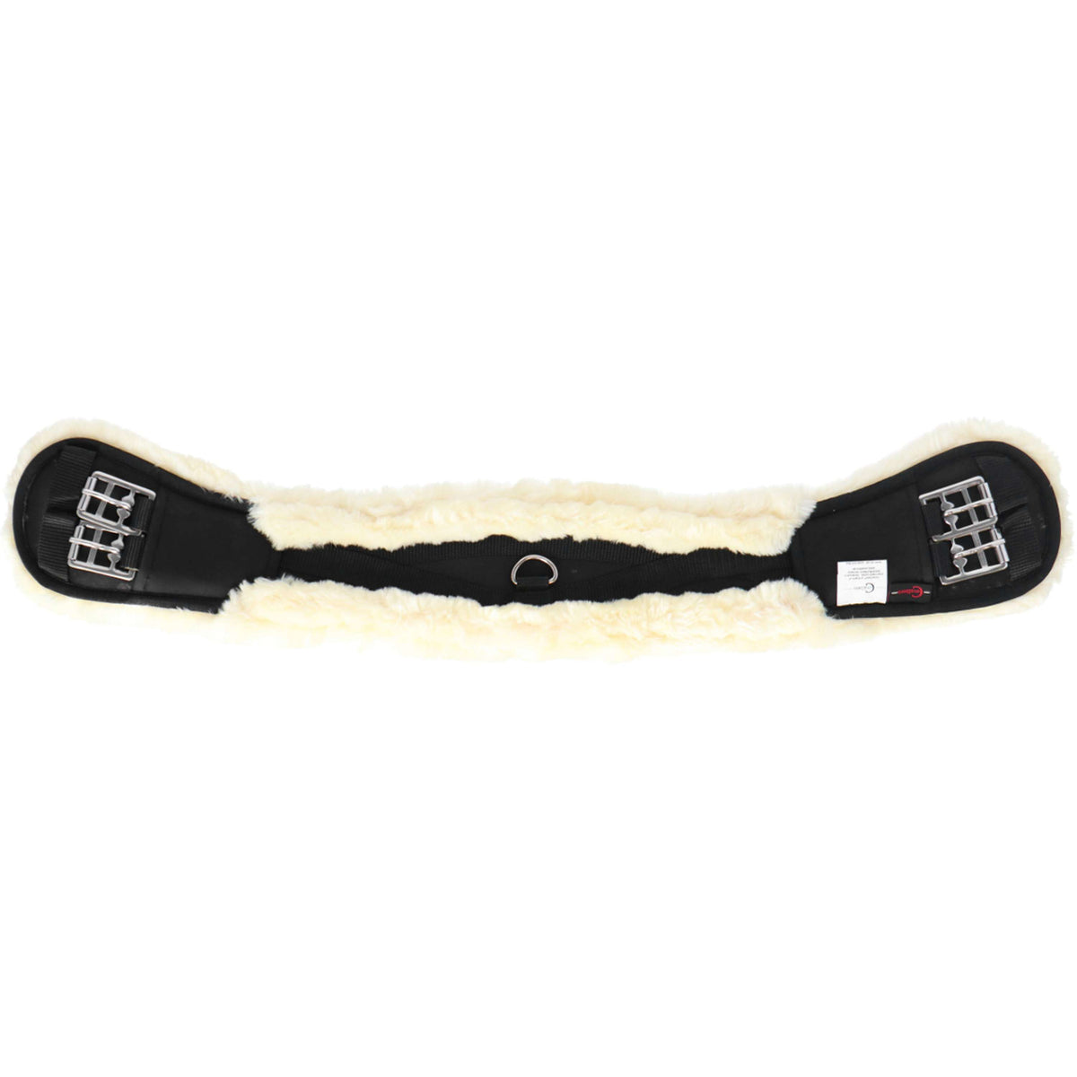 Covalliero Sattelgurt Faux Fur Schwarz