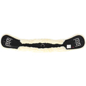 Covalliero Sattelgurt Faux Fur Schwarz