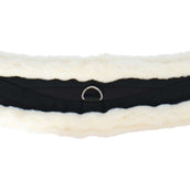 Covalliero Sattelgurt Faux Fur Schwarz