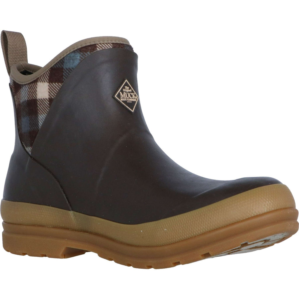 Muck Boot Originals Pull On Ankle Braun/Plaid