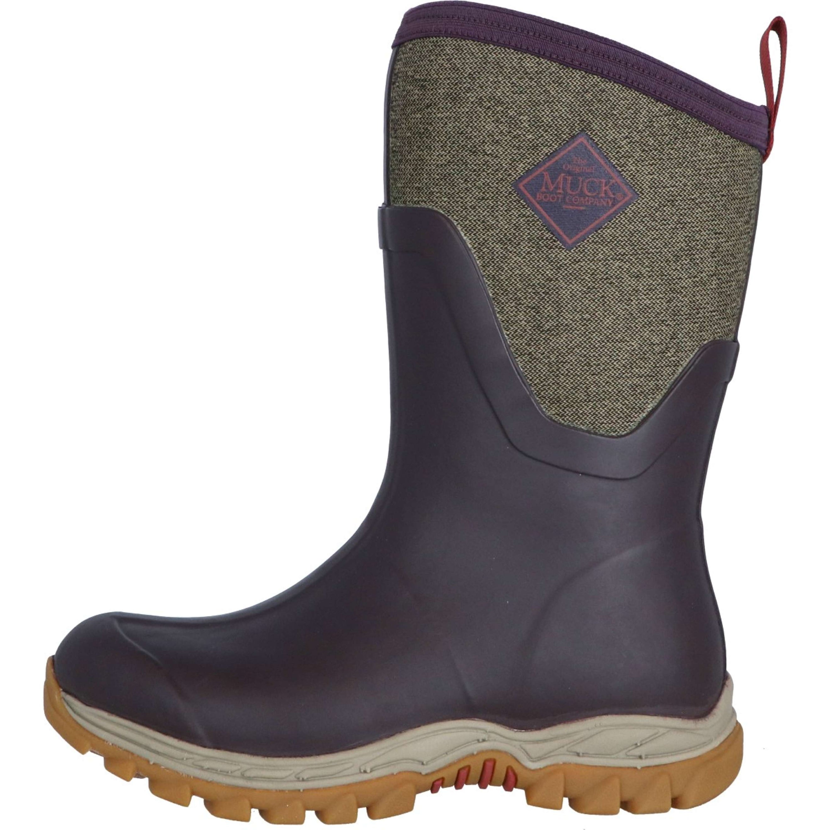 Muck Boot Arctic Sport II Mid Damen Bordeaux/Tweed Muck Boot Arctic Sport II Mid Damen Bordeaux/Tweed