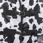 HKM Fliegendecke Cow mit Halsteil Schwarz/Weiß