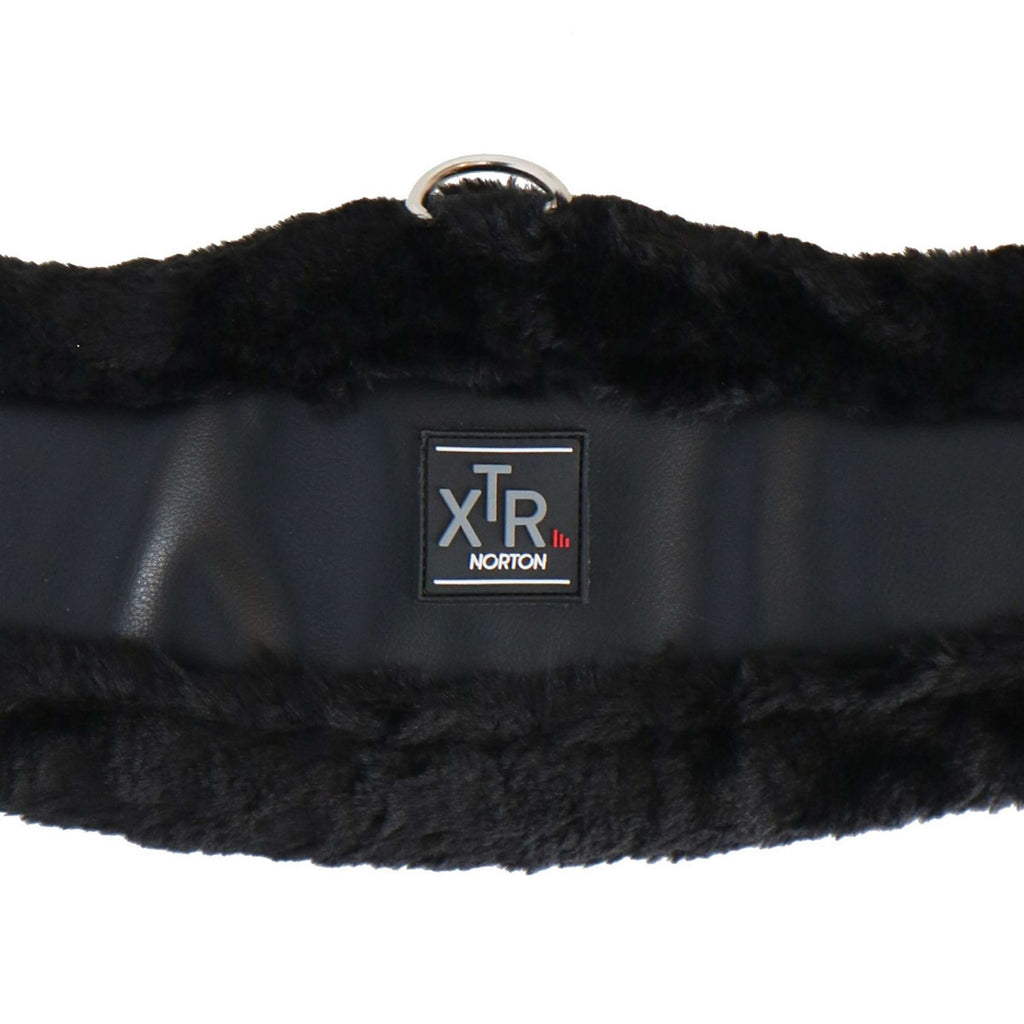Norton Dressurgurt XTR mit Kunstschaffell Schwarz