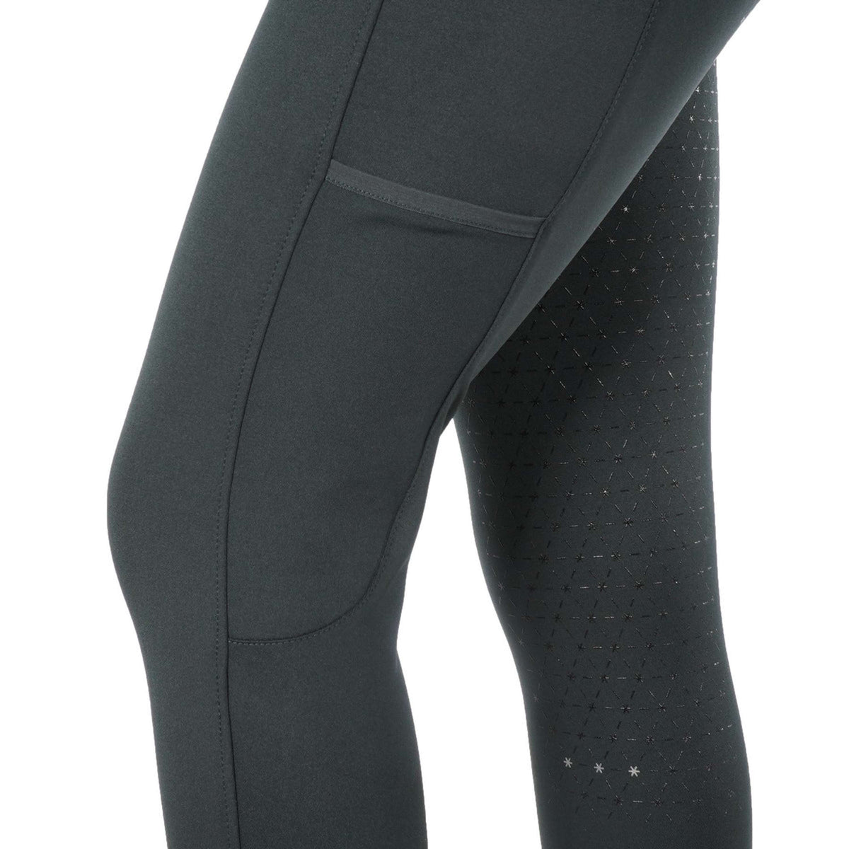 EQUITHÈME Reitleggings Lyly Grün/Grau