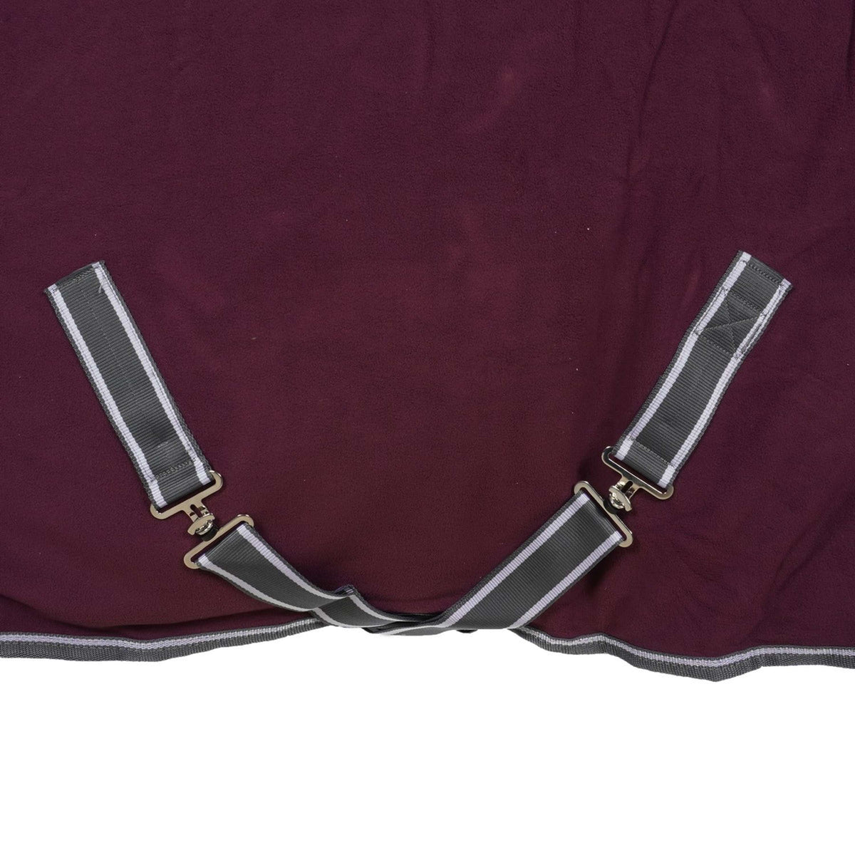 Weatherbeeta Fleecedecke Cooler Combo Neck Maroon/Grau/Weiß