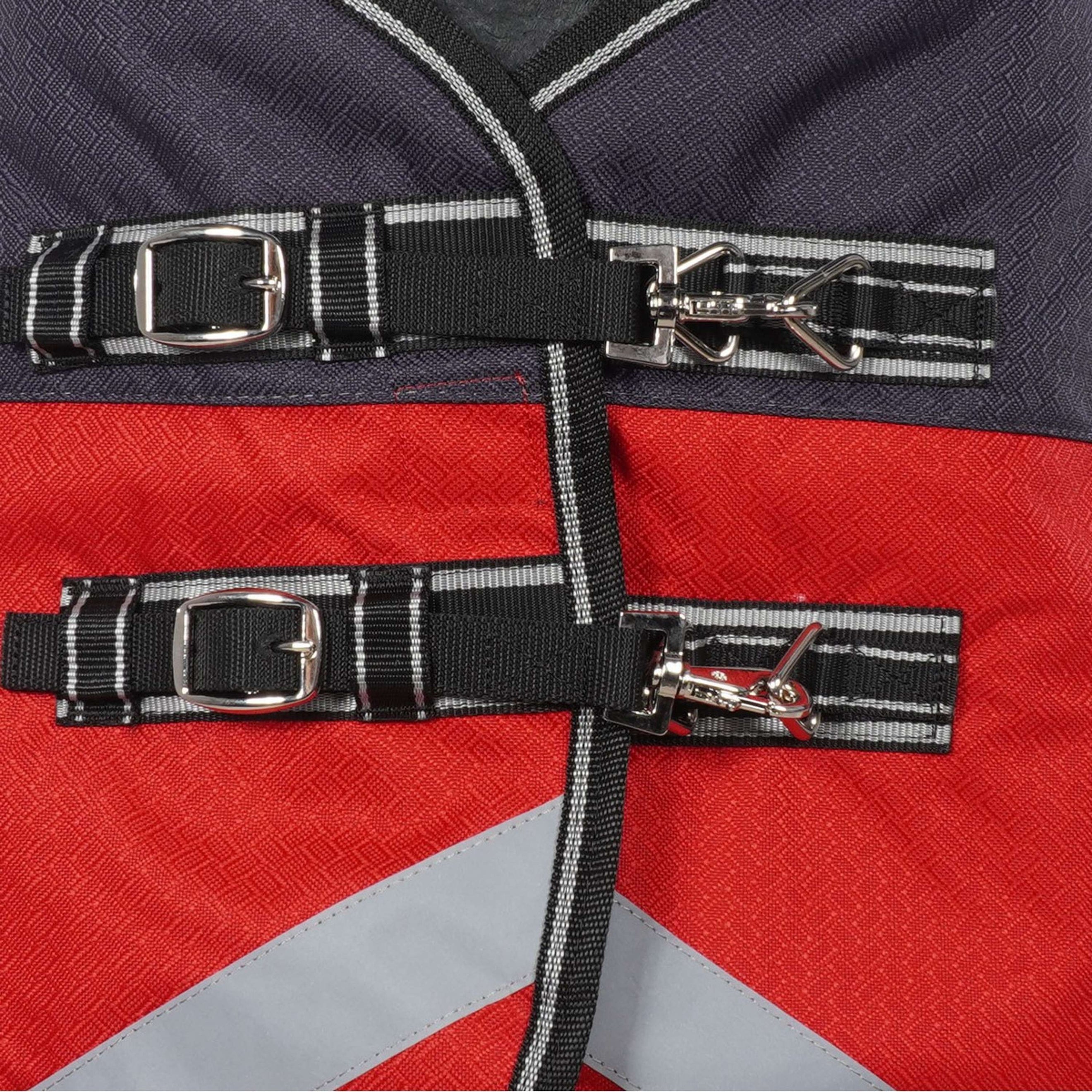 WeatherBeeta Winterdecke ComFiTec Plus Dynamic II Detach-A-Neck Medium 220g Schwarz/Rot/Silber