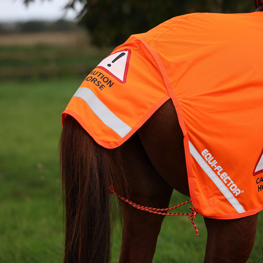 Equi-Flector by Shires Ausreitdecke Mesh Reflektierend Orange