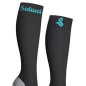 Seducci Socken Pro AG+ Iron/Turquoise