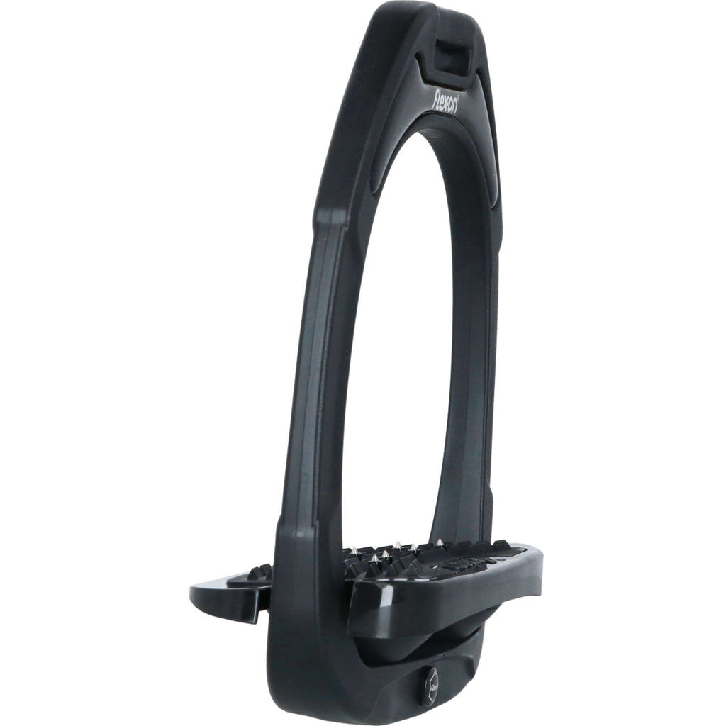 Flex-On Steigbügel Green Composite Inclined Ultra Grip Schwarz/Schwarz/Schwarz