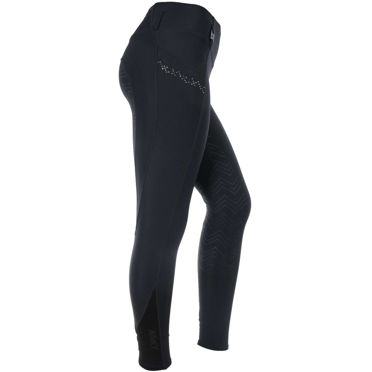 ANKY Reitleggings Trendy C-Wear Silikon Besatz Schwarz