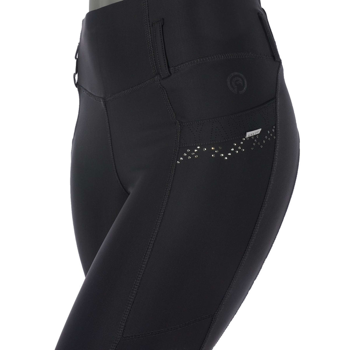 ANKY Reitleggings Trendy C-Wear Silikon Besatz Schwarz