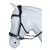 F.R.A. Bridon Glory Hackamore Cuir avec Perles Schwarz