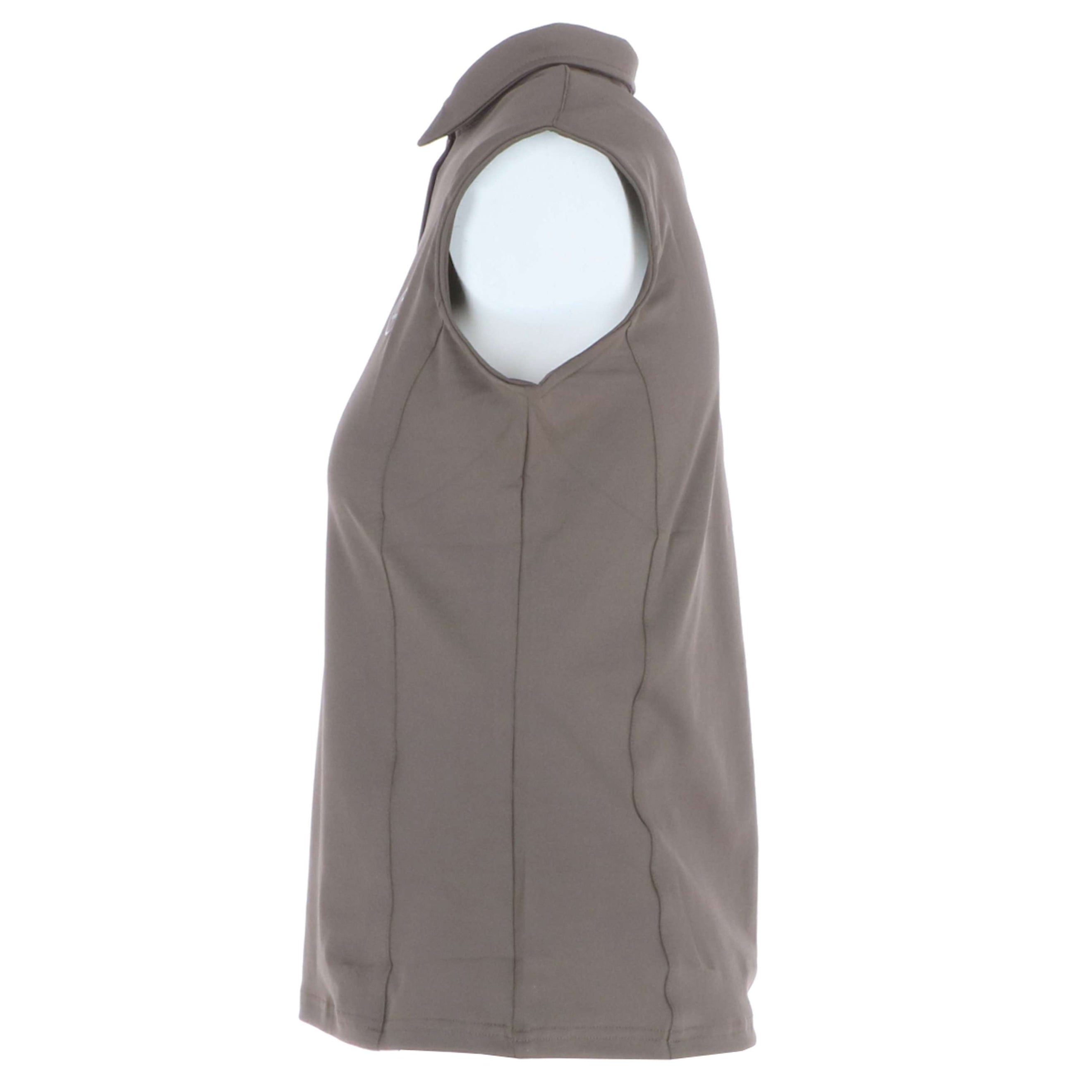 Montar Poloshirt Fiona Ärmellos Mud Montar Poloshirt Fiona Ärmellos Mud