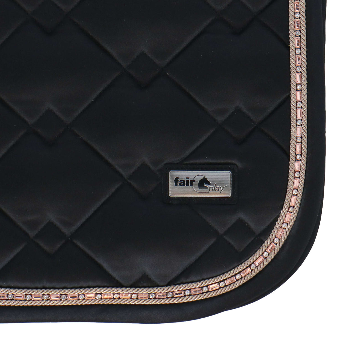 Fair Play Schabracke Azuryt Ceramic Rosegold Dressur Schwarz