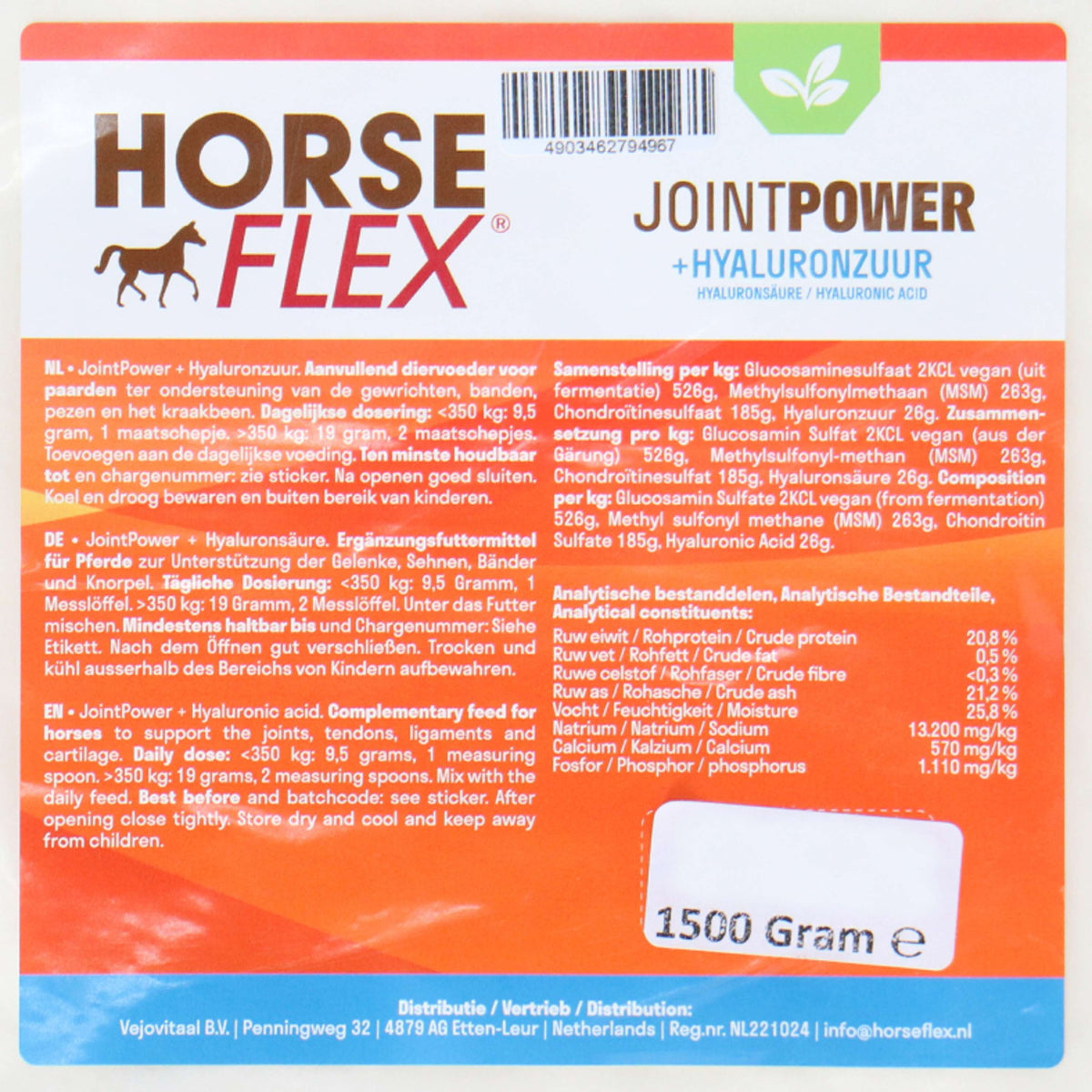 HorseFlex Jointpower + Hyaluronsäure Nachfüllung