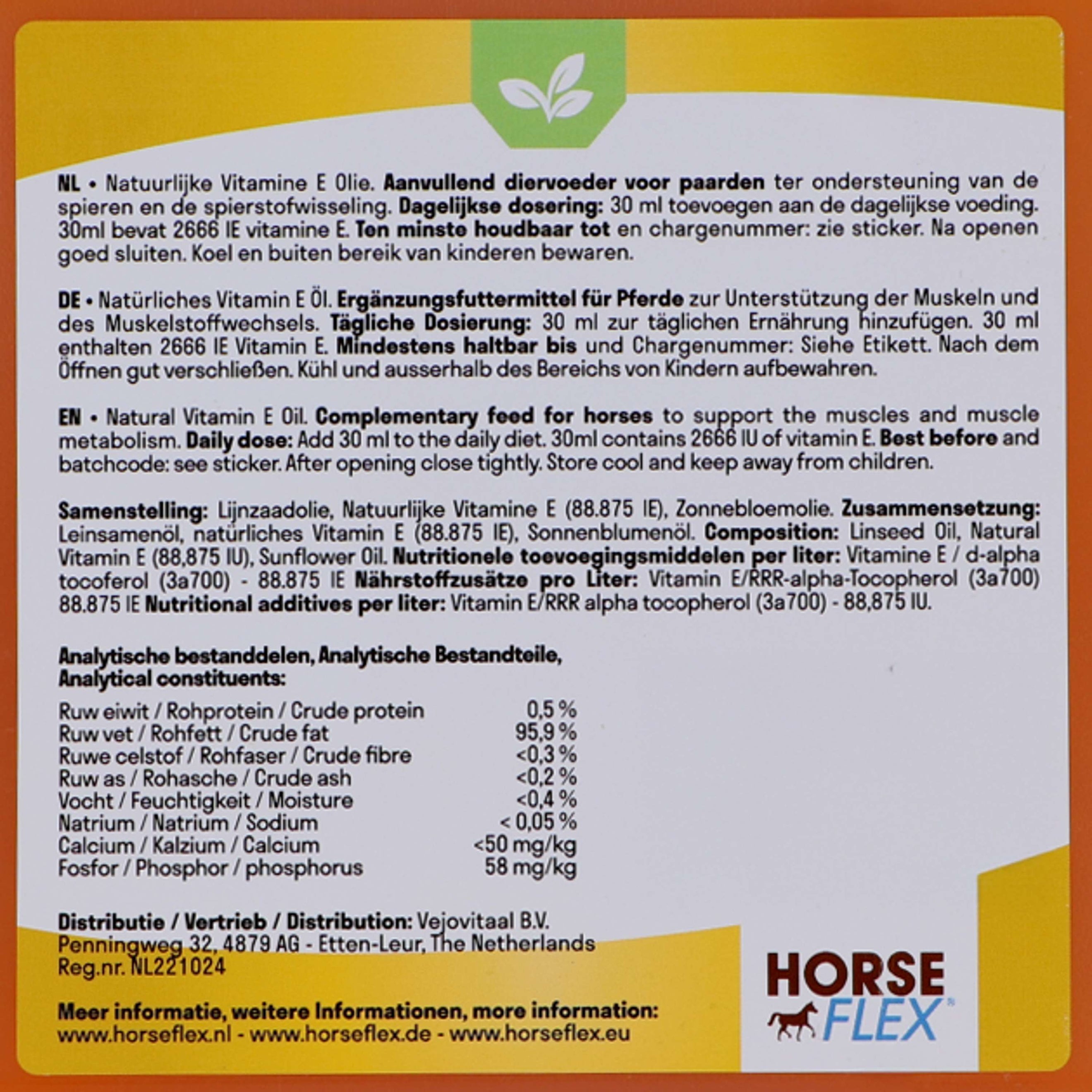HorseFlex Natürliches Vitamin-E-Öl HorseFlex Natürliches Vitamin-E-Öl