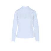 Montar Shirt Hilma Tone in Tone Crystals Lange Ärmel Weiß