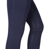 Rebel Pull On Reitleggings Crystal Full Grip Navy