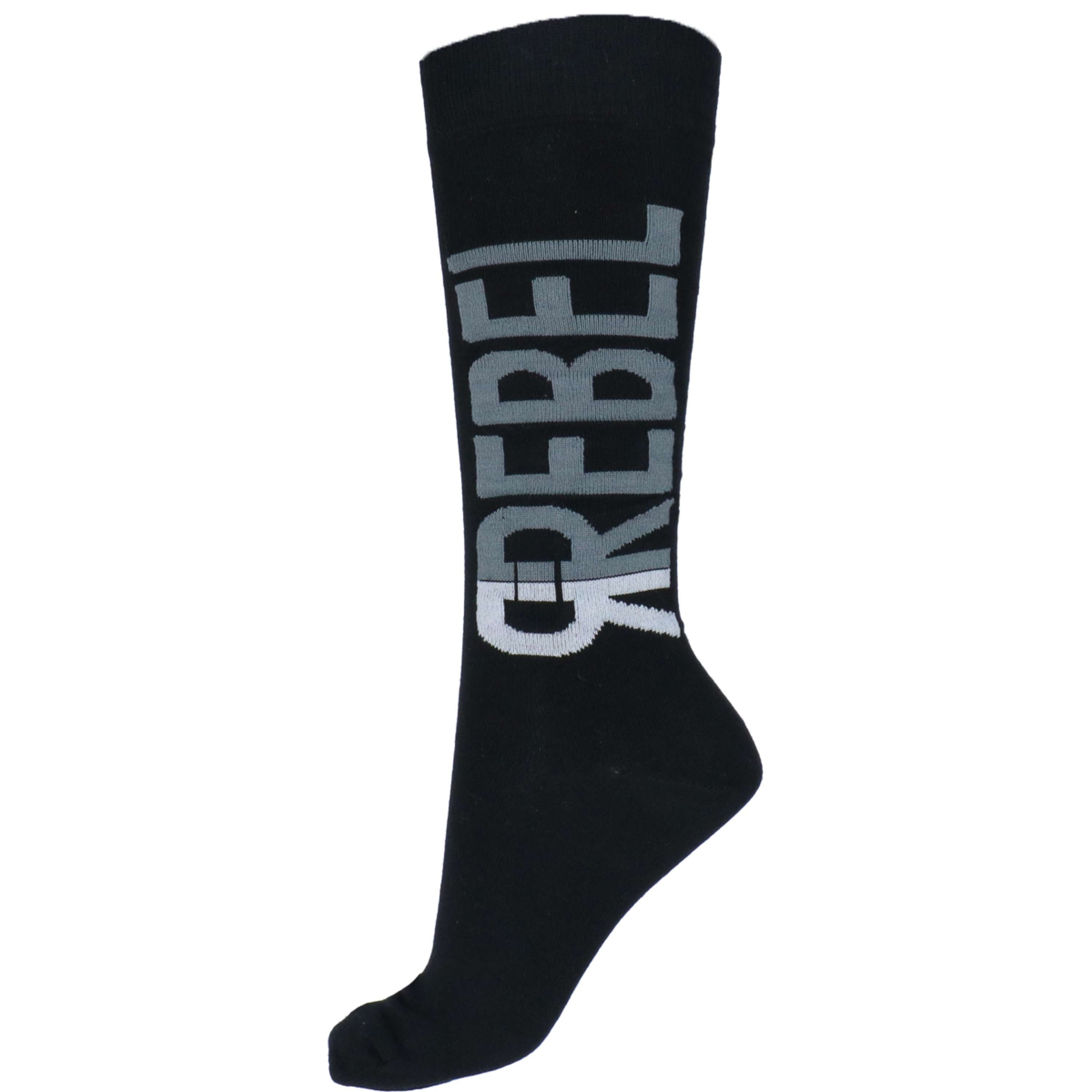 Rebel Socken Bamboo Schwarz