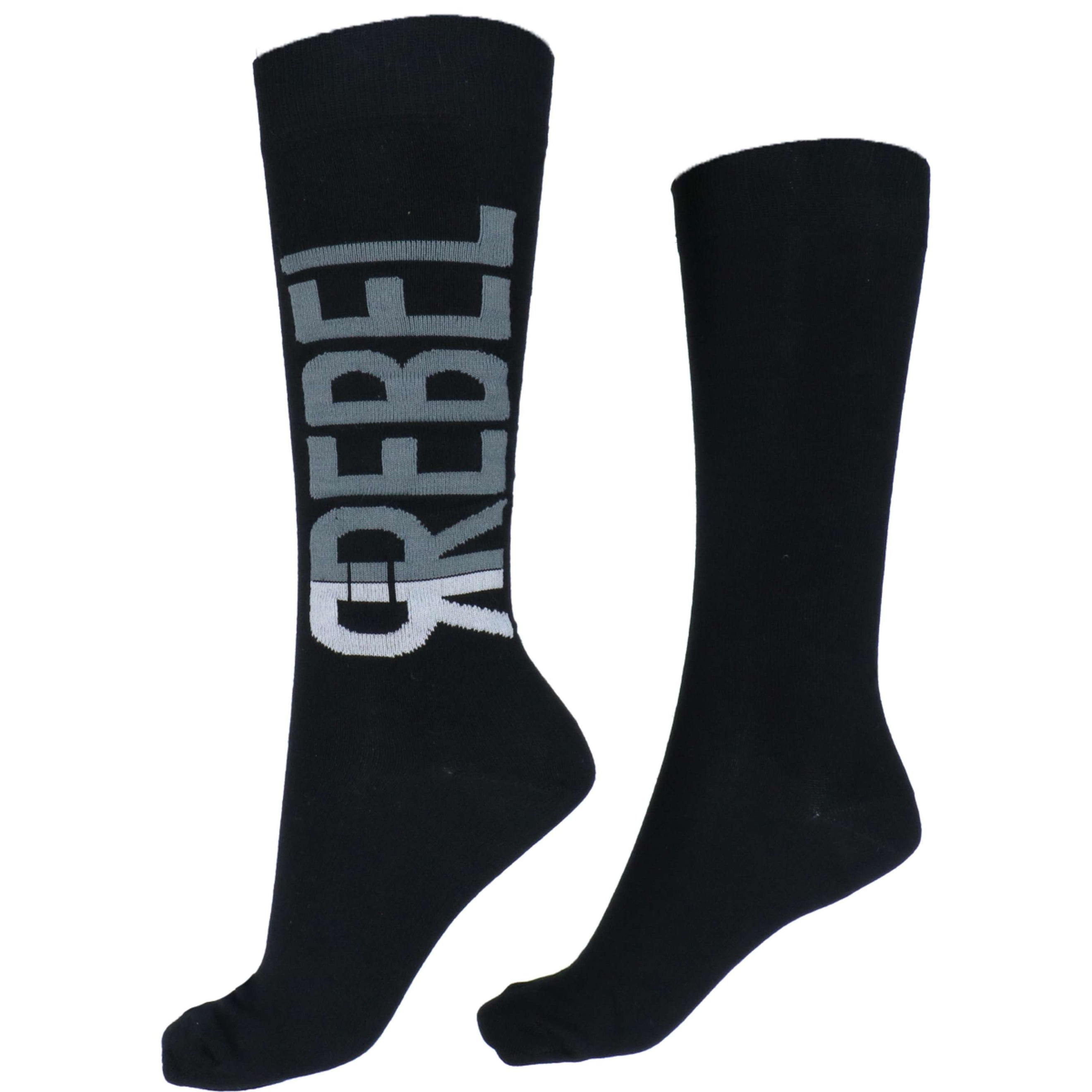 Rebel Socken Bamboo Schwarz