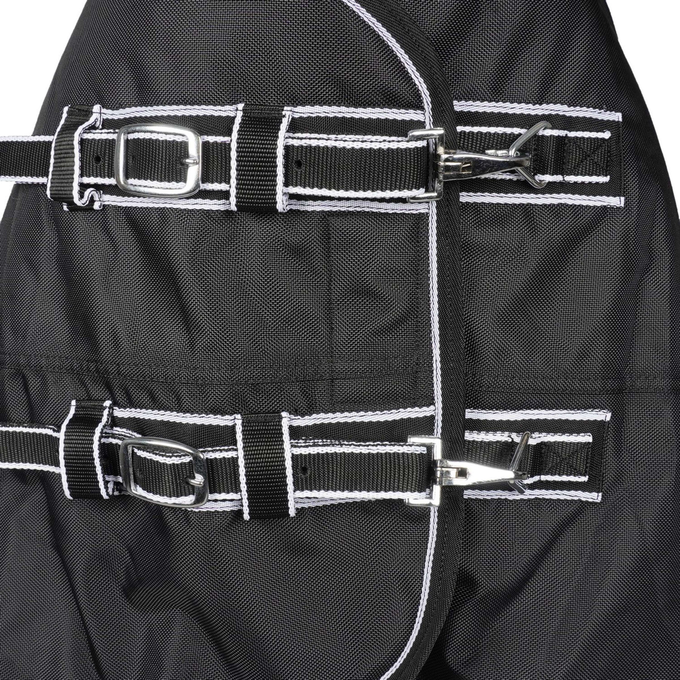 HKM Outdoordecke Premium 1680D 100g mit Teddy Fütterung Schwarz HKM Outdoordecke Premium 1680D 100g mit Teddy Fütterung Schwarz