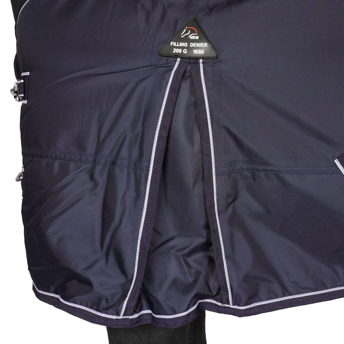 HKM Outdoordecke Premium 1680D 300g Nylon Fütterung Dunkelblau