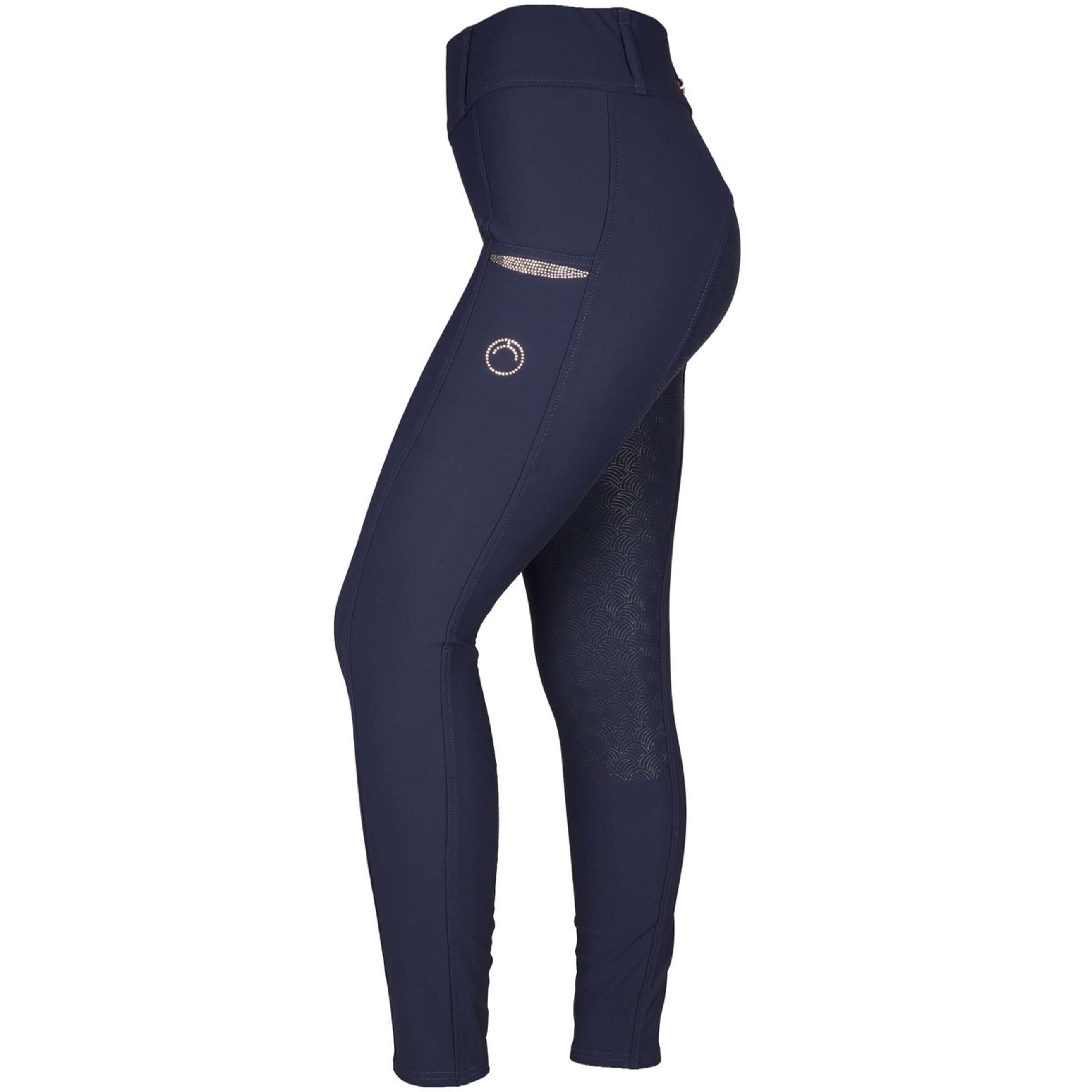 Montar Reitleggings MoKelsey Full Grip Dark Navy