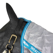 Weatherbeeta Fliegendecke Comfitec Hexi Shield Combo Neck Silver/Teal Blue