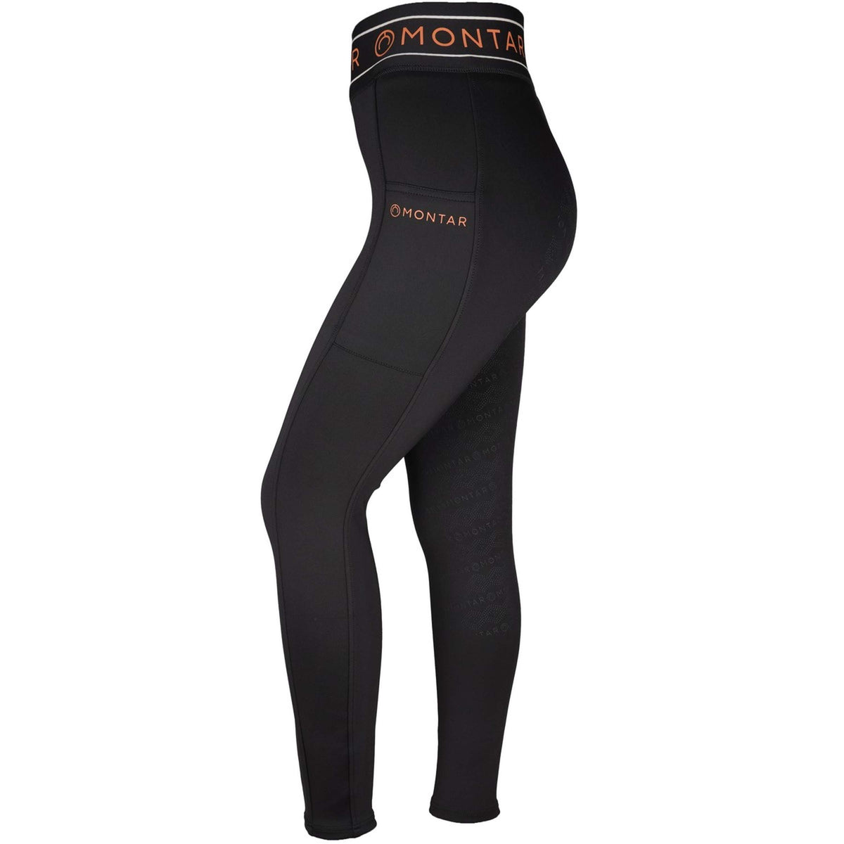 Montar Reitleggings MoMellani Viv Full Grip Schwarz