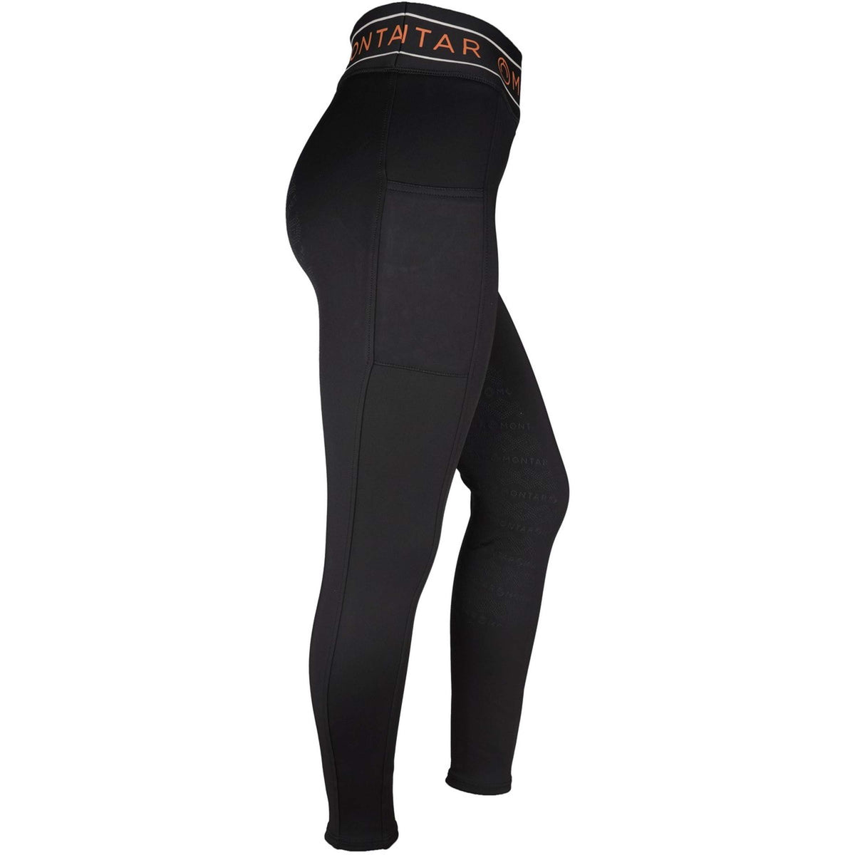 Montar Reitleggings MoMellani Viv Full Grip Schwarz