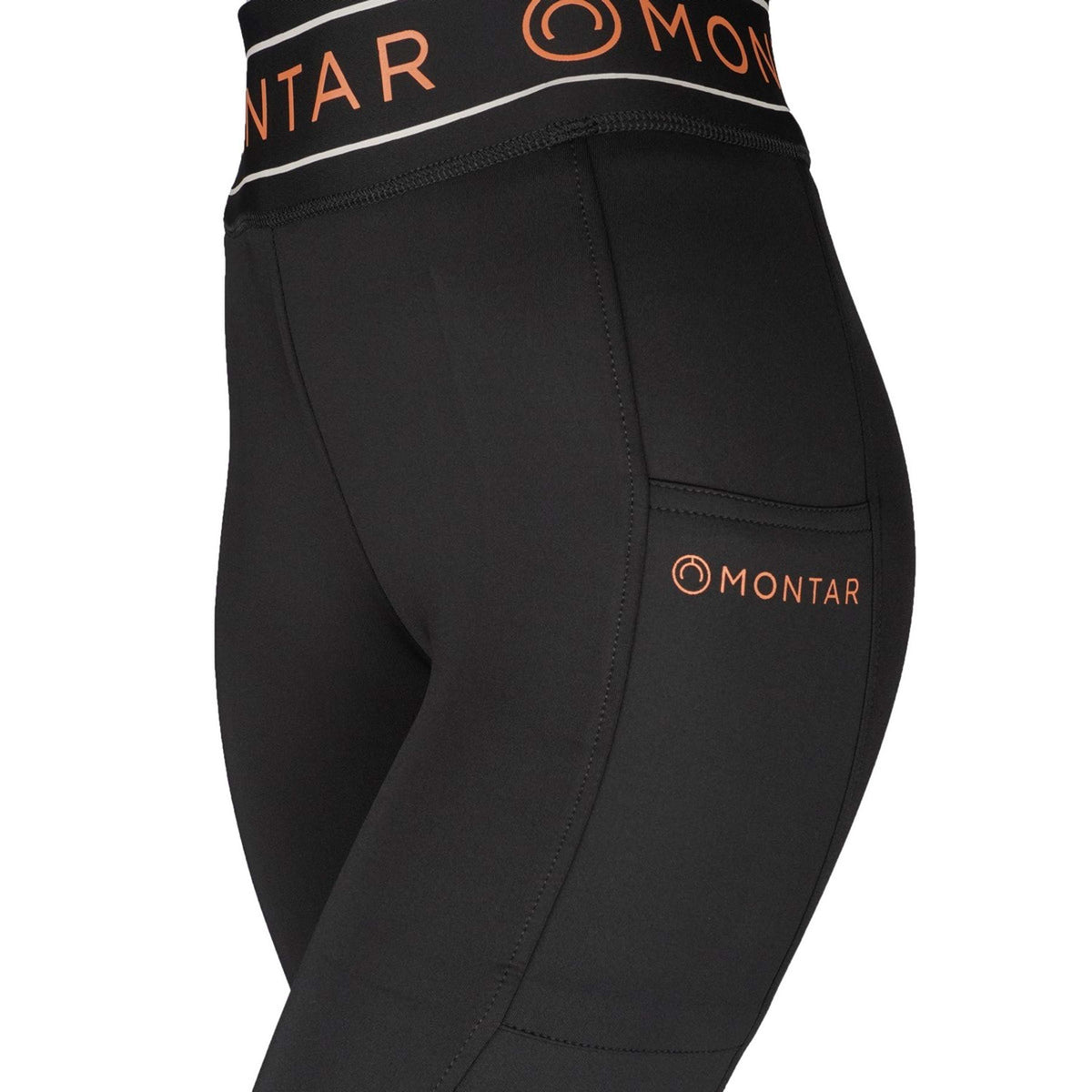 Montar Reitleggings MoMellani Viv Full Grip Schwarz