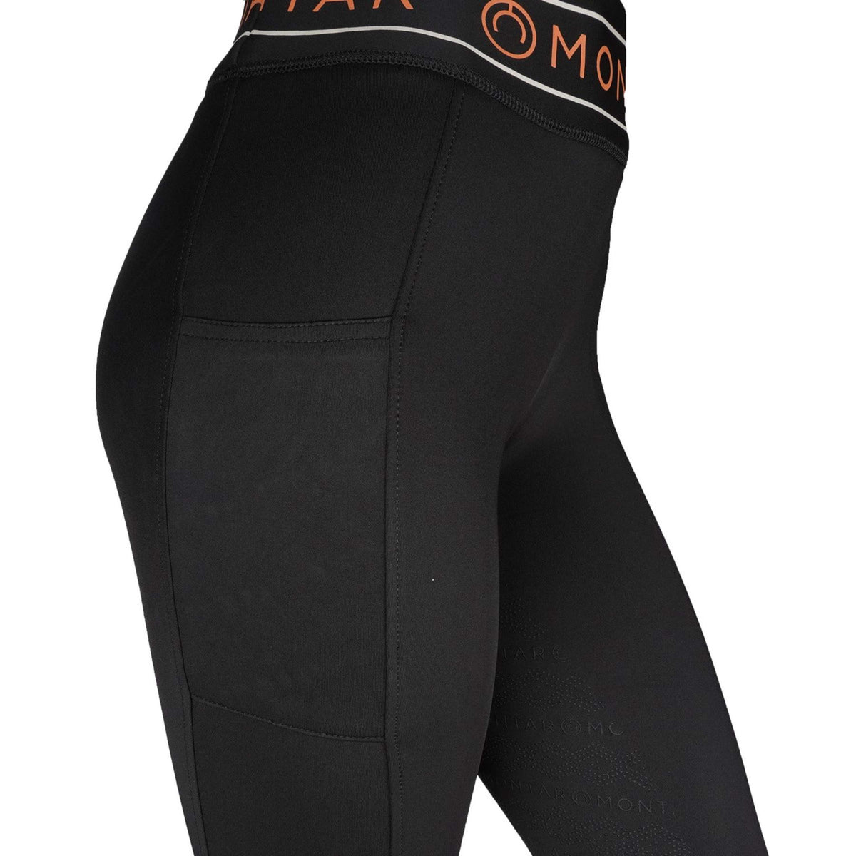 Montar Reitleggings MoMellani Viv Full Grip Schwarz